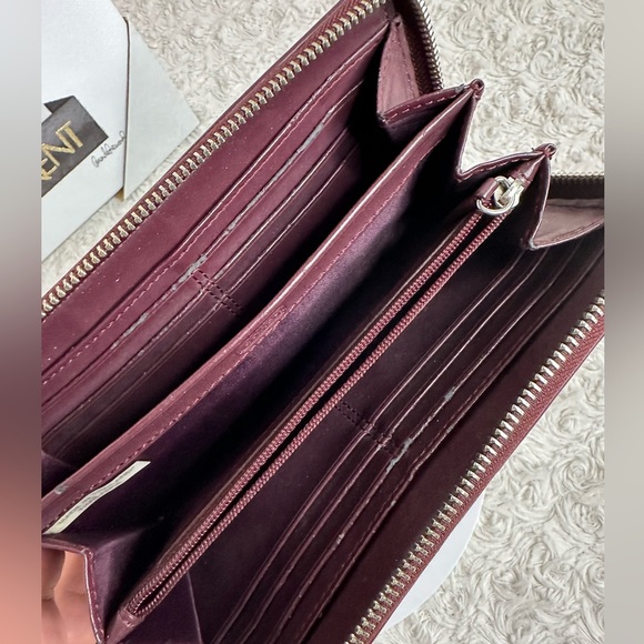 Coach CAMPBELL SIGNATURE BUCKLE ACCORDION Burgundy - Picture 5 of 7